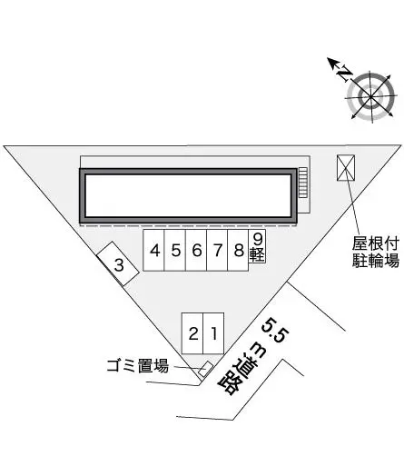 ★手数料０円★函館市湯浜町 月極駐車場